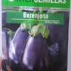 Sobre De Semillas De Berenjana Belleza Negra Redonda