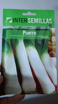 Sobre De Semillas De Puerro Carentan