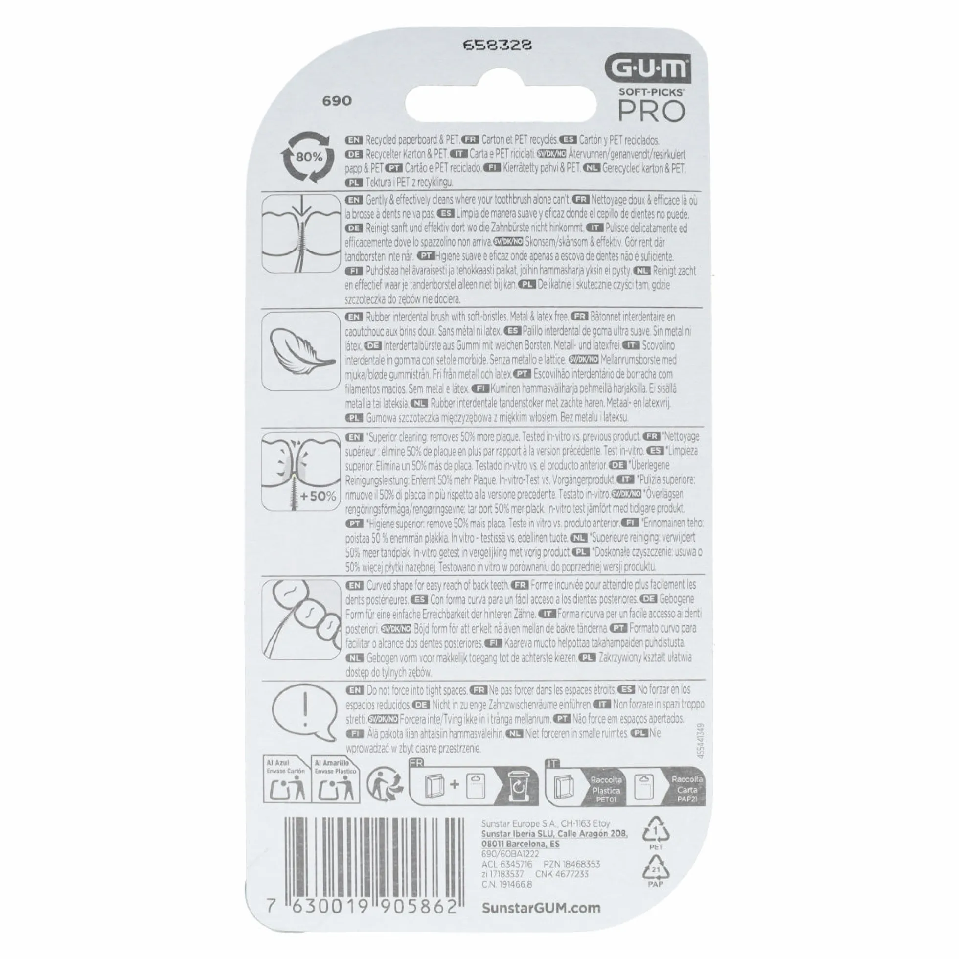 Soft-picks pro medium Gum 60 uds
