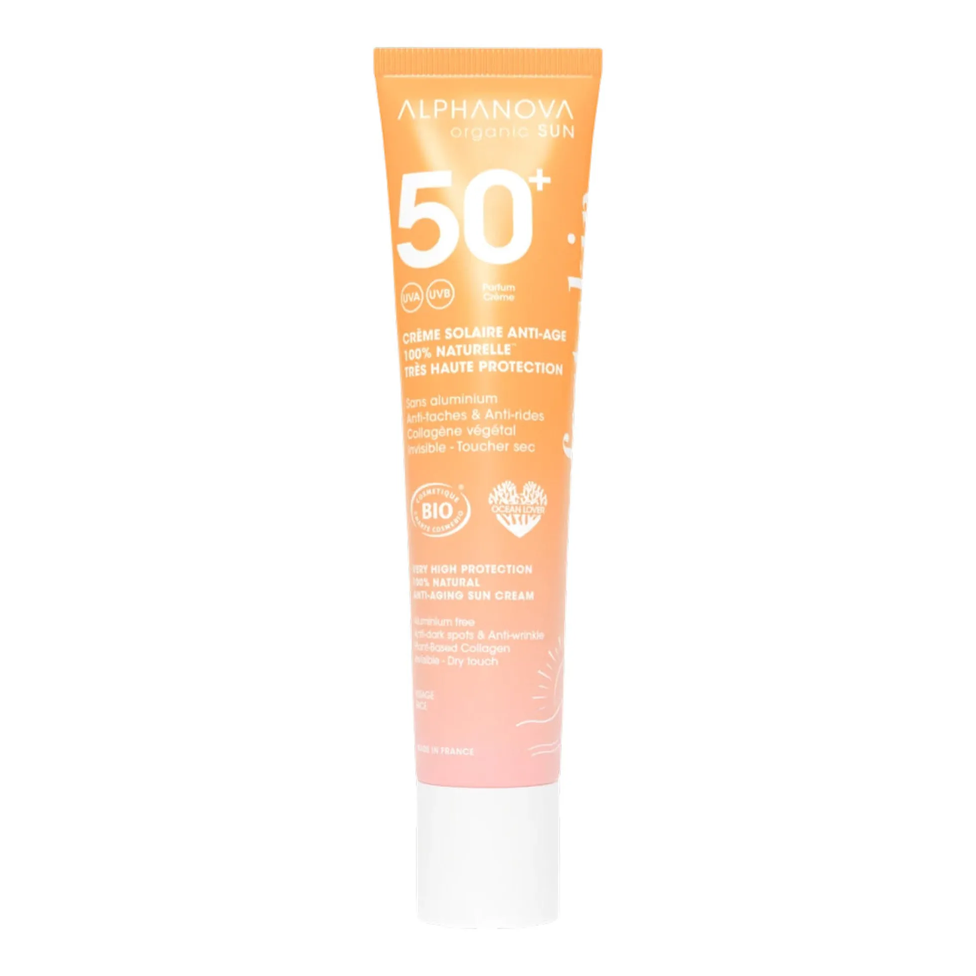 Solar anti edad y manchas FPS50+ Alphanova 40 ml