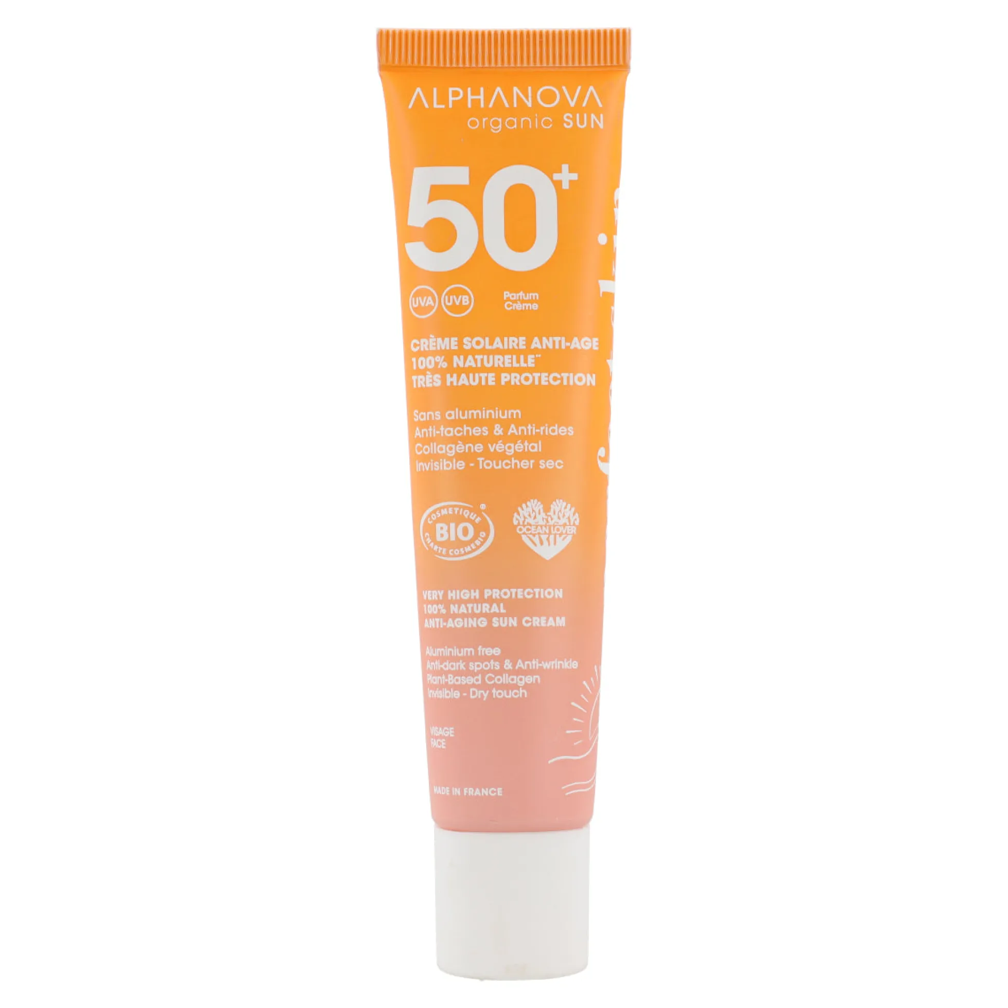 Solar anti edad y manchas FPS50+ Alphanova 40 ml