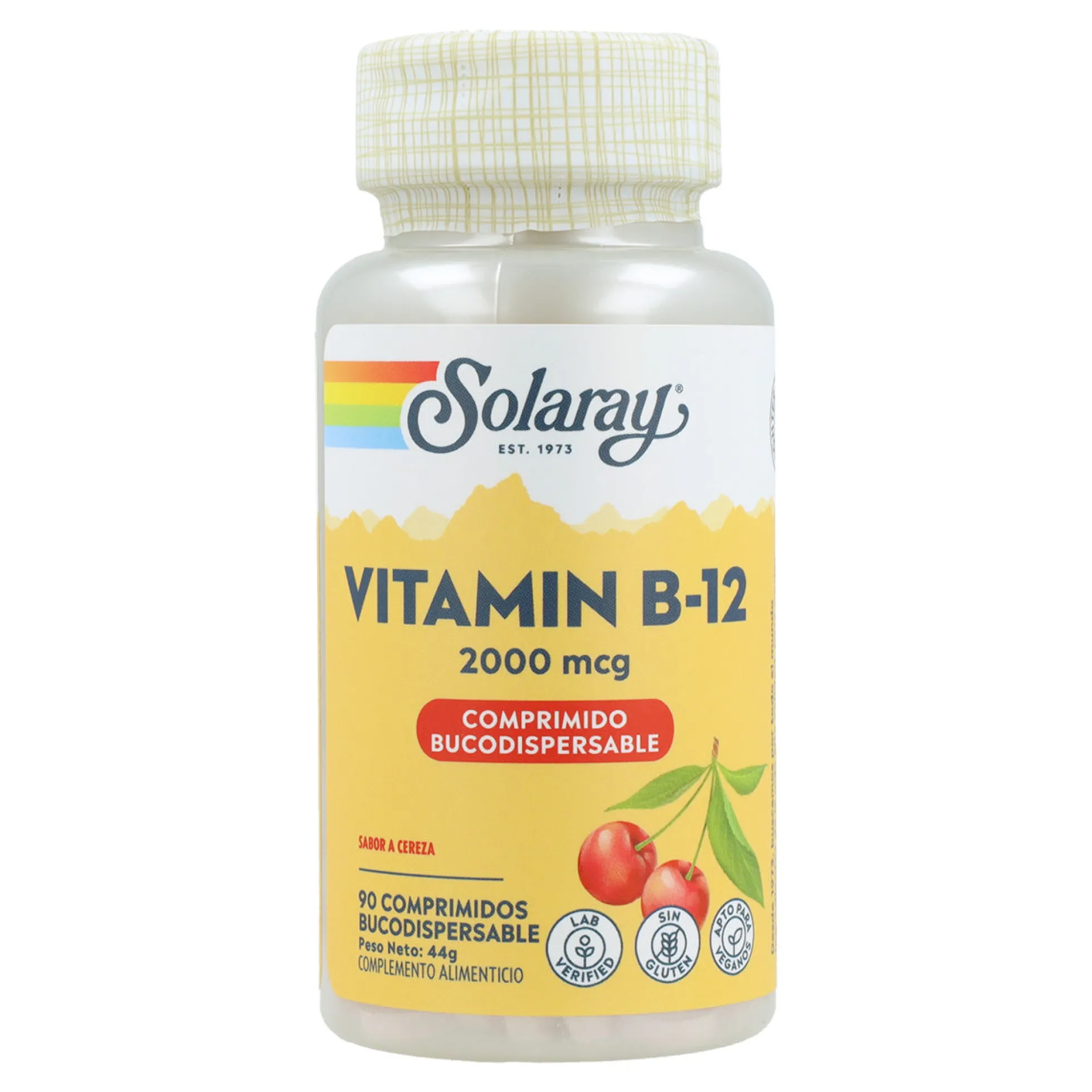 Solaray Vitamin B-12 2000 mcg 90 comprimidos