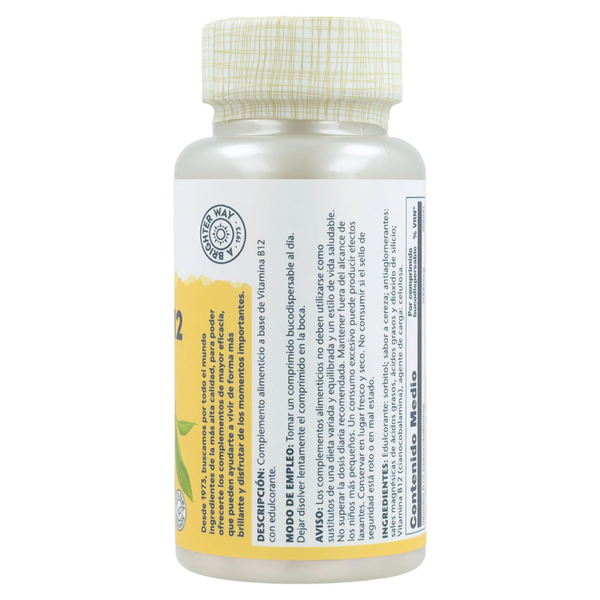Solaray Vitamin B-12 2000 mcg 90 comprimidos