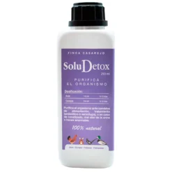 SoluDetox – Complemento nutricional para aves de corral y conejos – Apoyo hepático y nutricional – Formato 250 ml