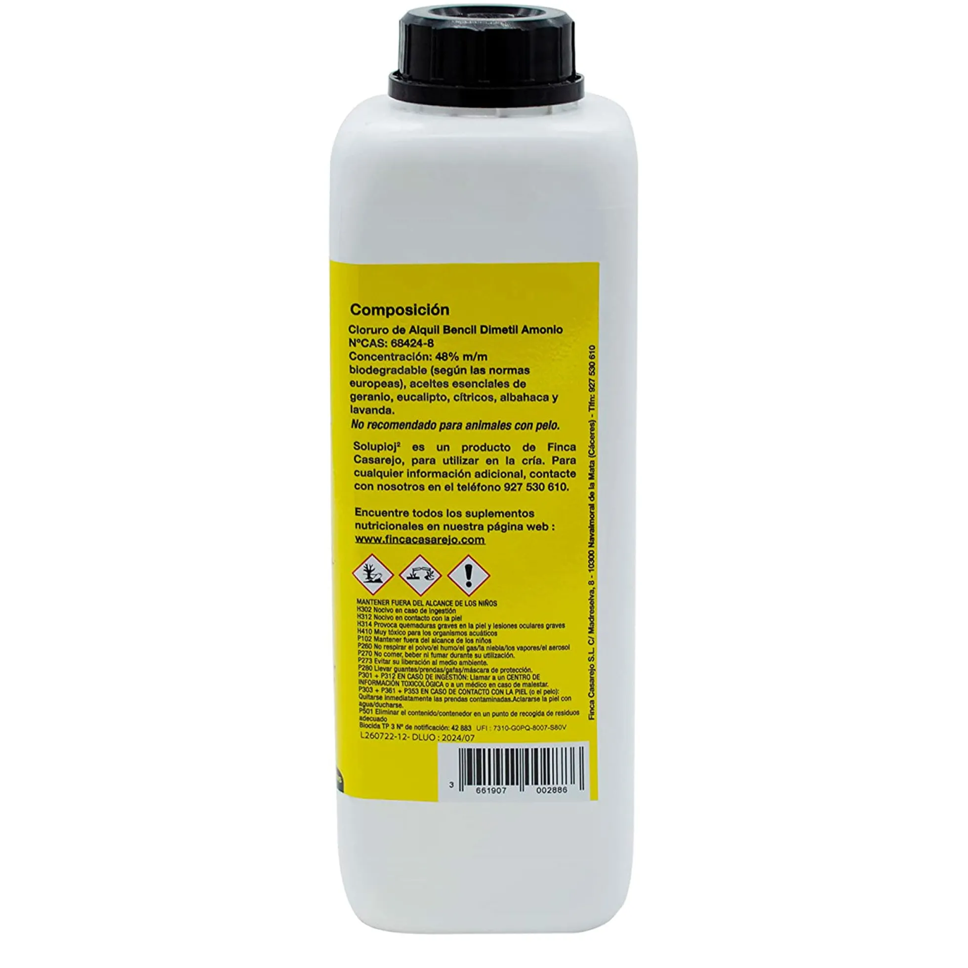 Solupioj (500 Ml) - Producto Biodegradable - Previene Los Parásitos Externos Como Piojillo, Ácaro Rojo, Garrapatas