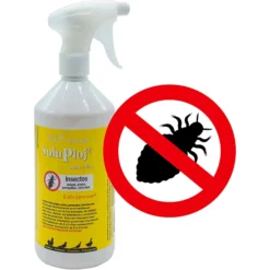 Solupioj Spray - Gallinas, Ácaros, Garrapatas, Chinches - Desinsectante Para Instalaciones De Animales - 1 Litro