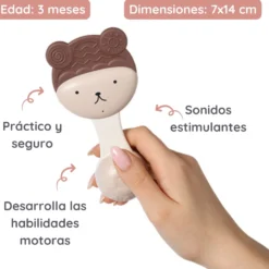 Sonajero Mordedor Para Bebés 3m+ Osito