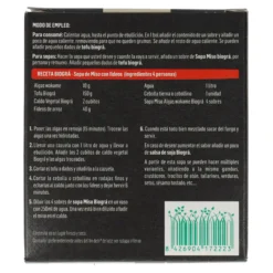Sopa Miso Rojo y Alga Wakame Biográ, 4x10g