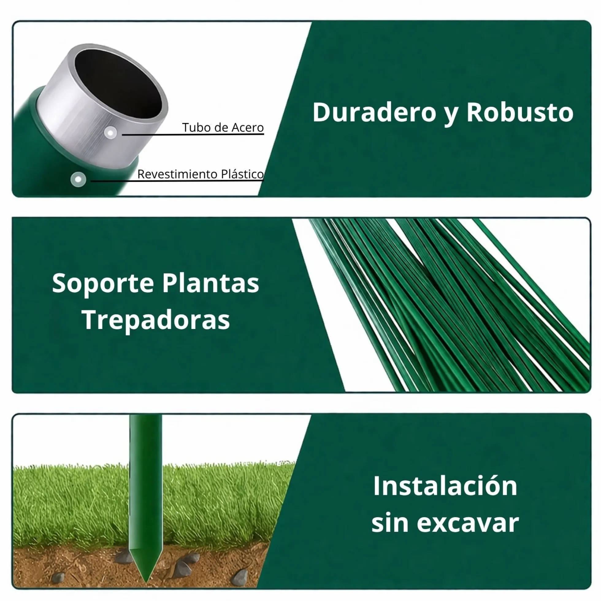 Soporte Enrejado Trepadoras 180x180 Cm Nyana Garden | Estructura En A | Huerto Y Jardín