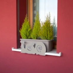 Soporte Jardinera Vasosicuro Caracoles Gris