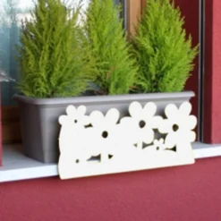 Soporte Jardinera Vasosicuro Flores Blanco