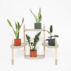 Soporte Modular Citysens De 4 Bandejas Gris Claro