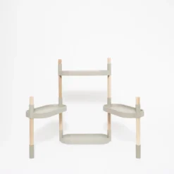Soporte Modular Citysens De 4 Bandejas Gris Claro