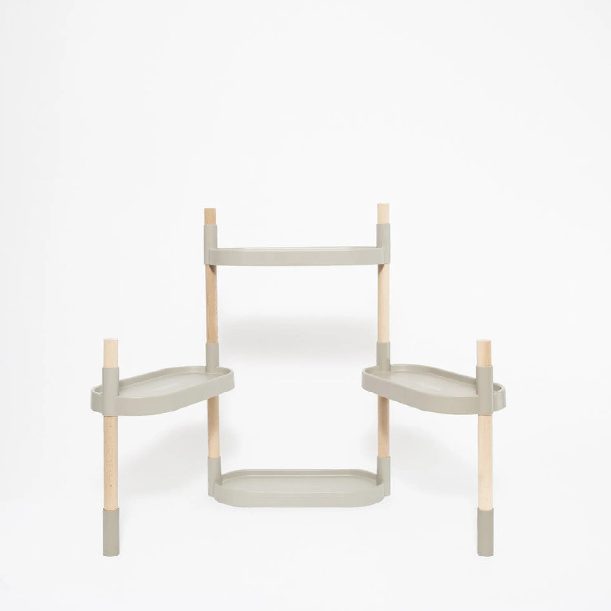 Soporte Modular Citysens De 4 Bandejas Gris Claro