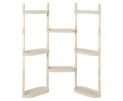 Soporte Modular Citysens De 8 Bandejas – Gris, Polipropileno 100% Reciclado Y Madera Ecológica Pefc