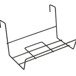 Soporte Para Jardinera Balcon Acero Plastificado Negro 41x18 Cm.