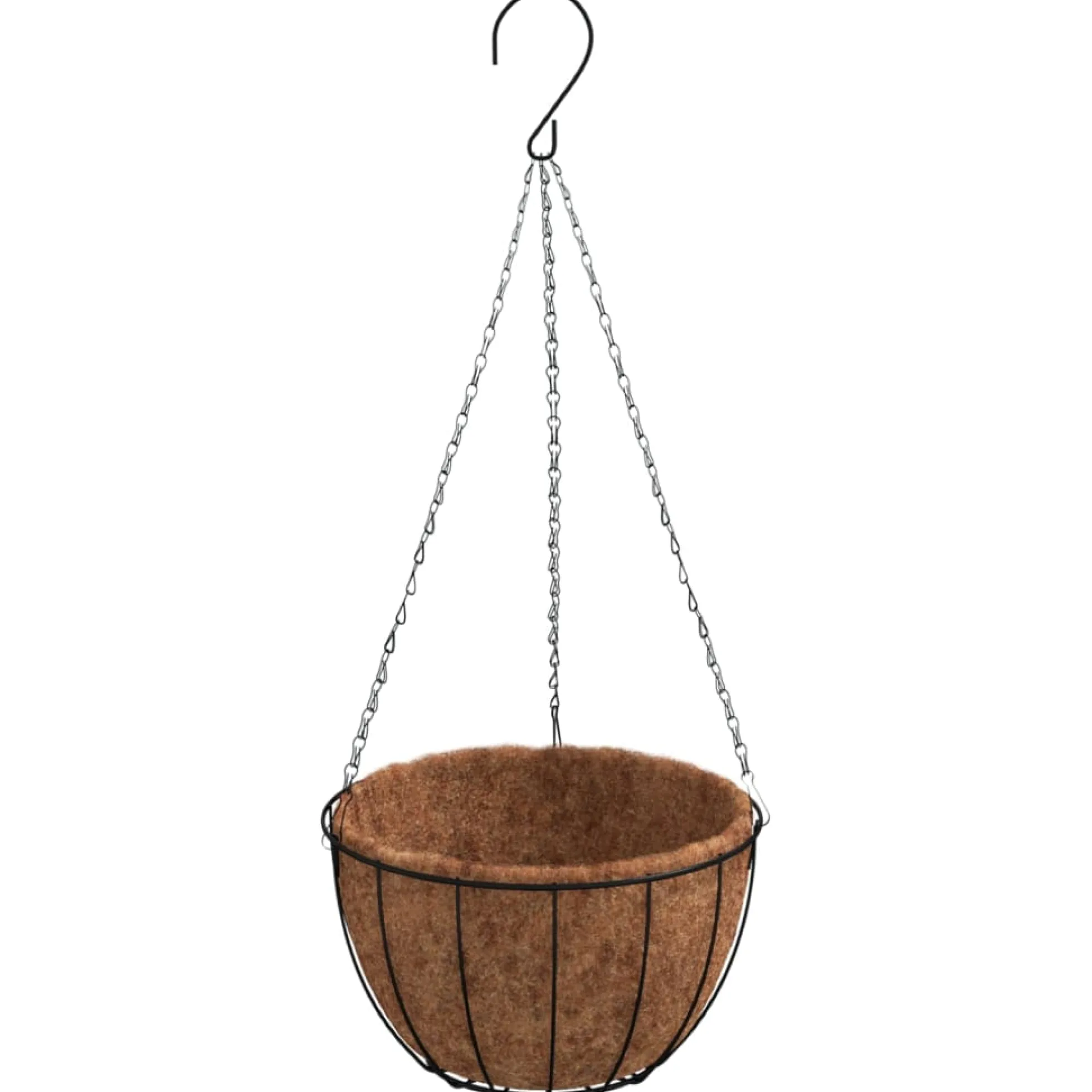 Soportes Para Cestas Colgantes Con Maceteros 4 Uds Acero Negro
