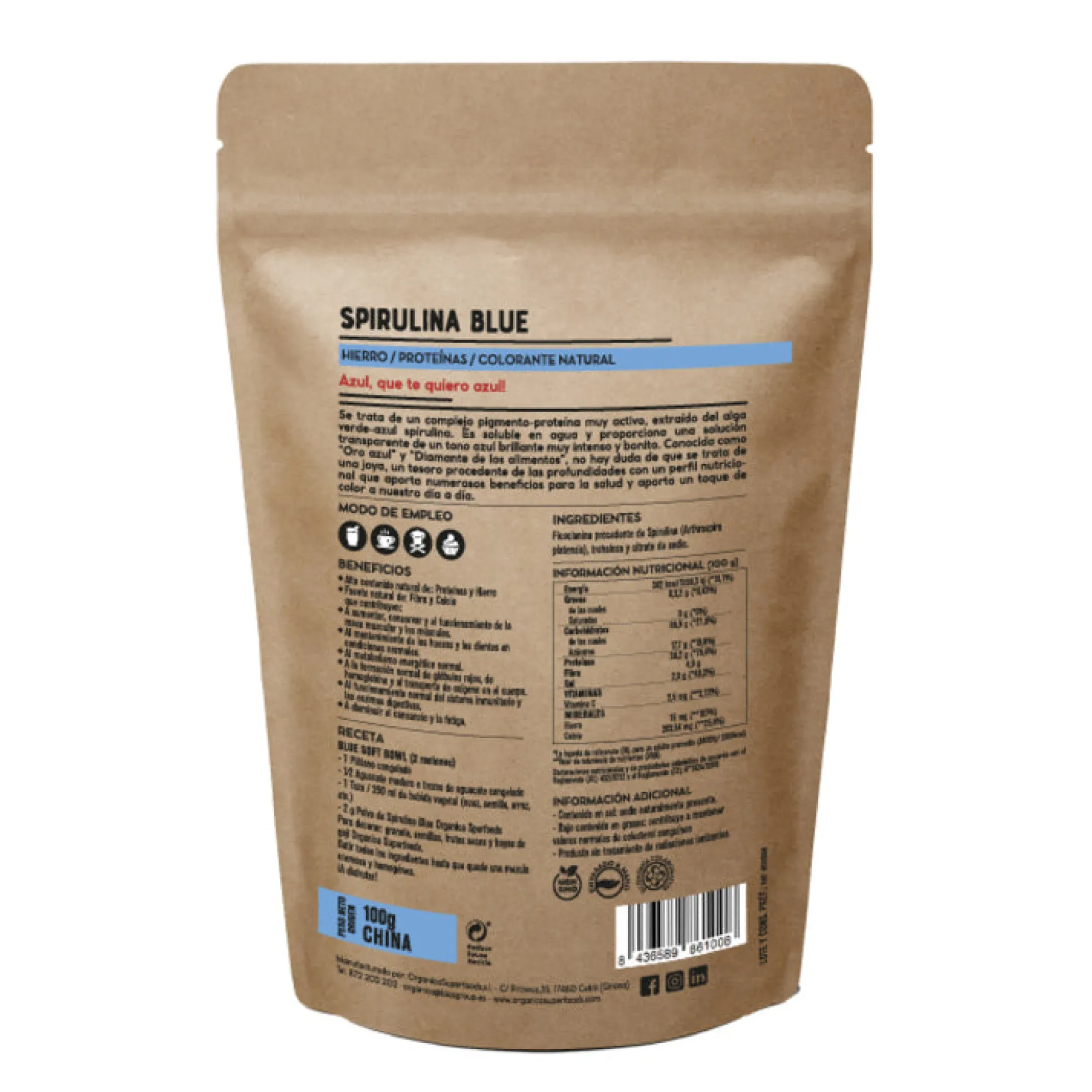 Spirulina Blue Bio En Polvo 100g
