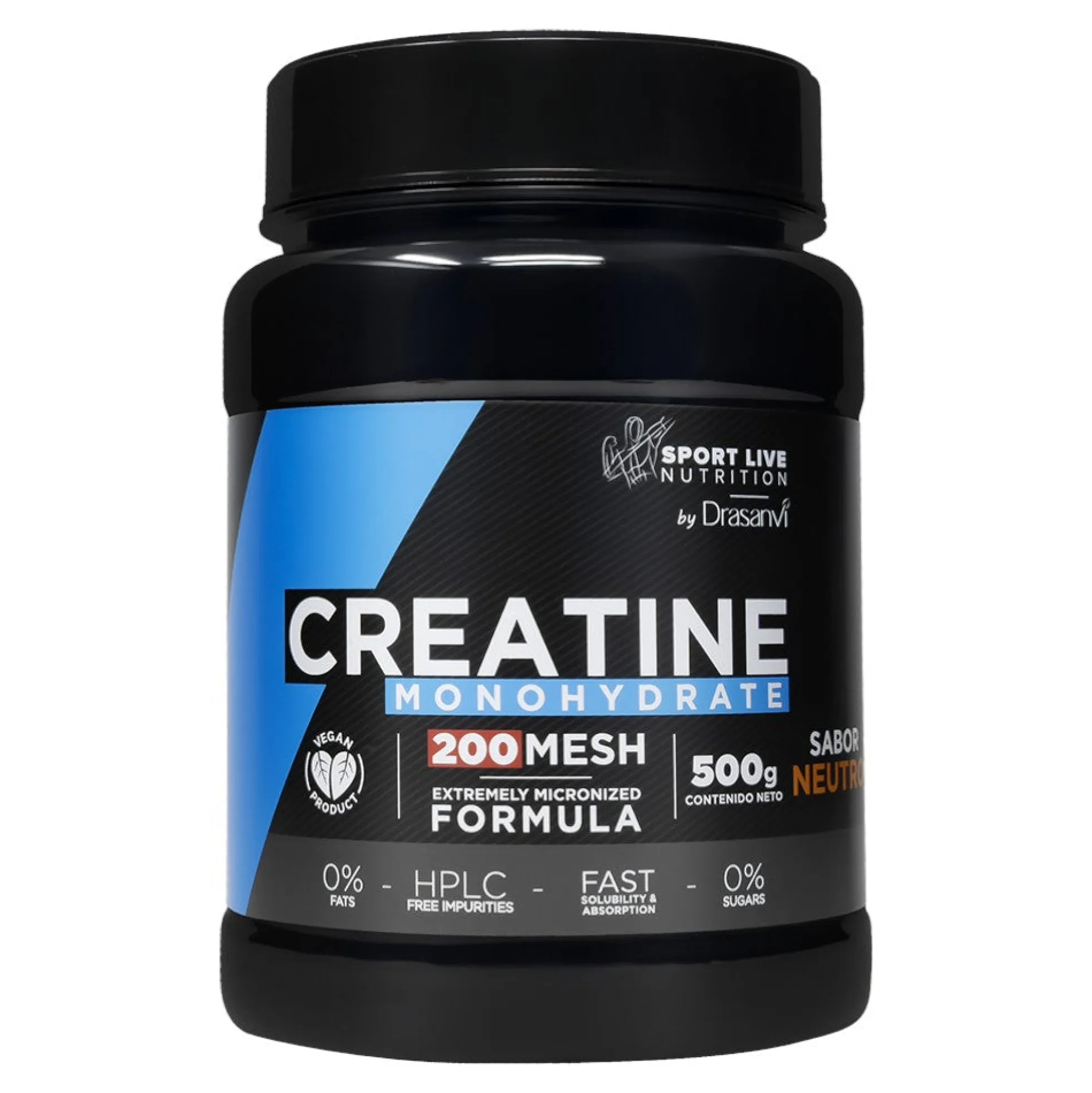 Sport Live 100% Creatine Monohydrate 200 Mesh 500 Gr Neutro