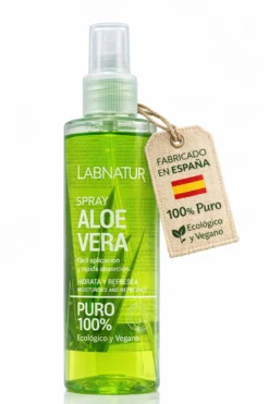 Spray de Aloe Vera 100% Puro Labnatur 250 ml | Ecológico y Vegano | Hidrata, Calma y Refresca