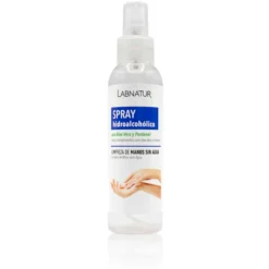 Spray Hidroalcohólico con Aloe Vera Labnatur 125 ml | Limpieza de Manos sin Agua | Hidrata y Suaviza | Vegano