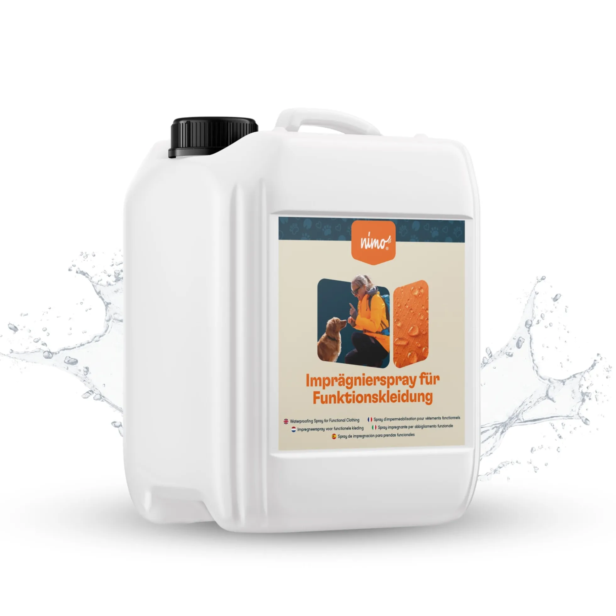 Spray Impermeabilizante Para Ropa Técnica - Nimo - 5 L