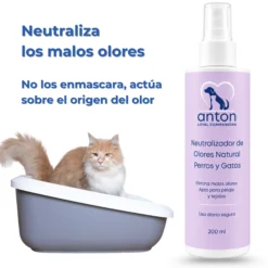 Spray natural neutralizador de olores para perros y gatos – 200 ml