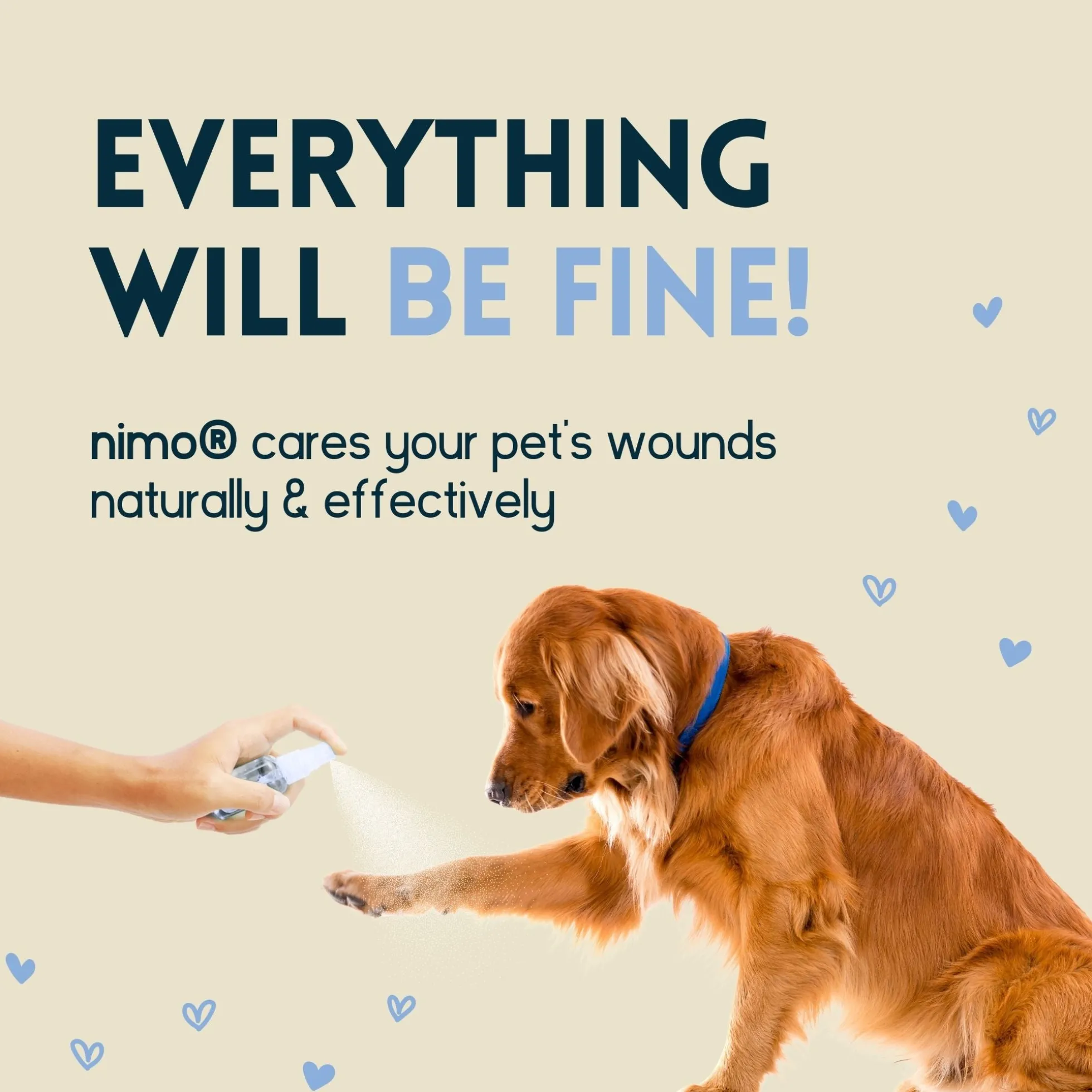 Spray Para Heridas De Mascotas - Nimo - 125 Ml