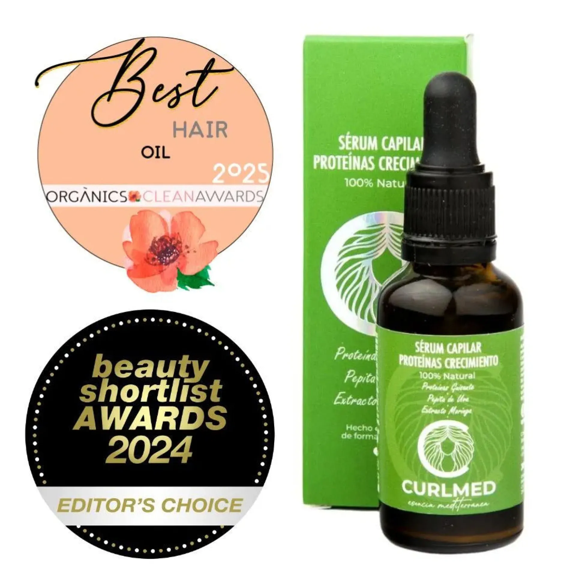 Sérum Capilar Proteínas Crecimiento Curlmed 30ml