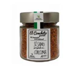 Sésamo Garrapiñado Con Cúrcuma Tarro De Cristal 110 G