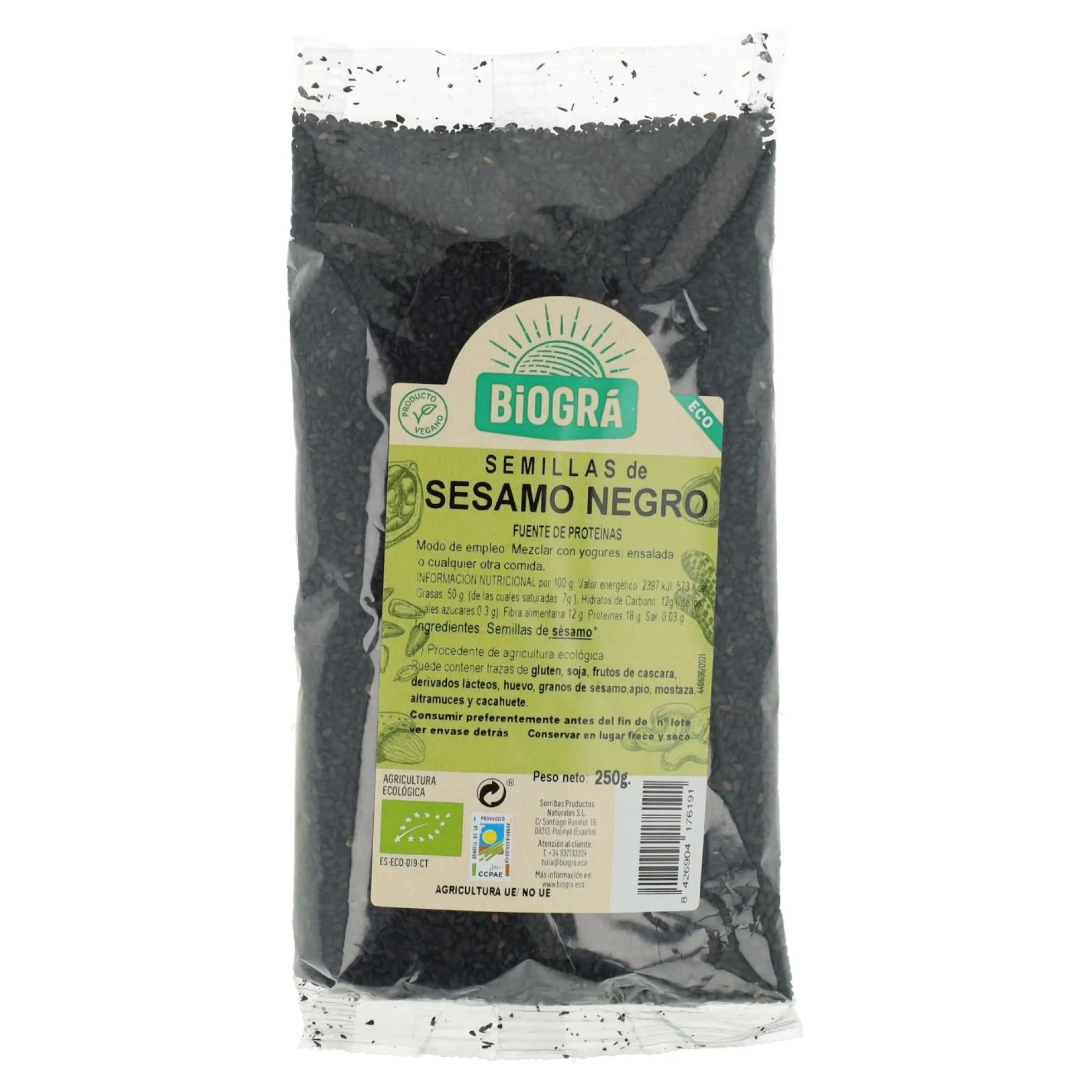 Sésamo negro Biogra 250 g