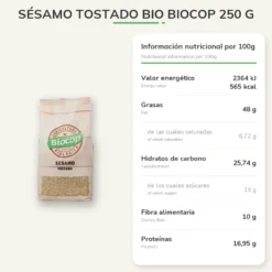 Sésamo Tostado BIO Biocop250 g