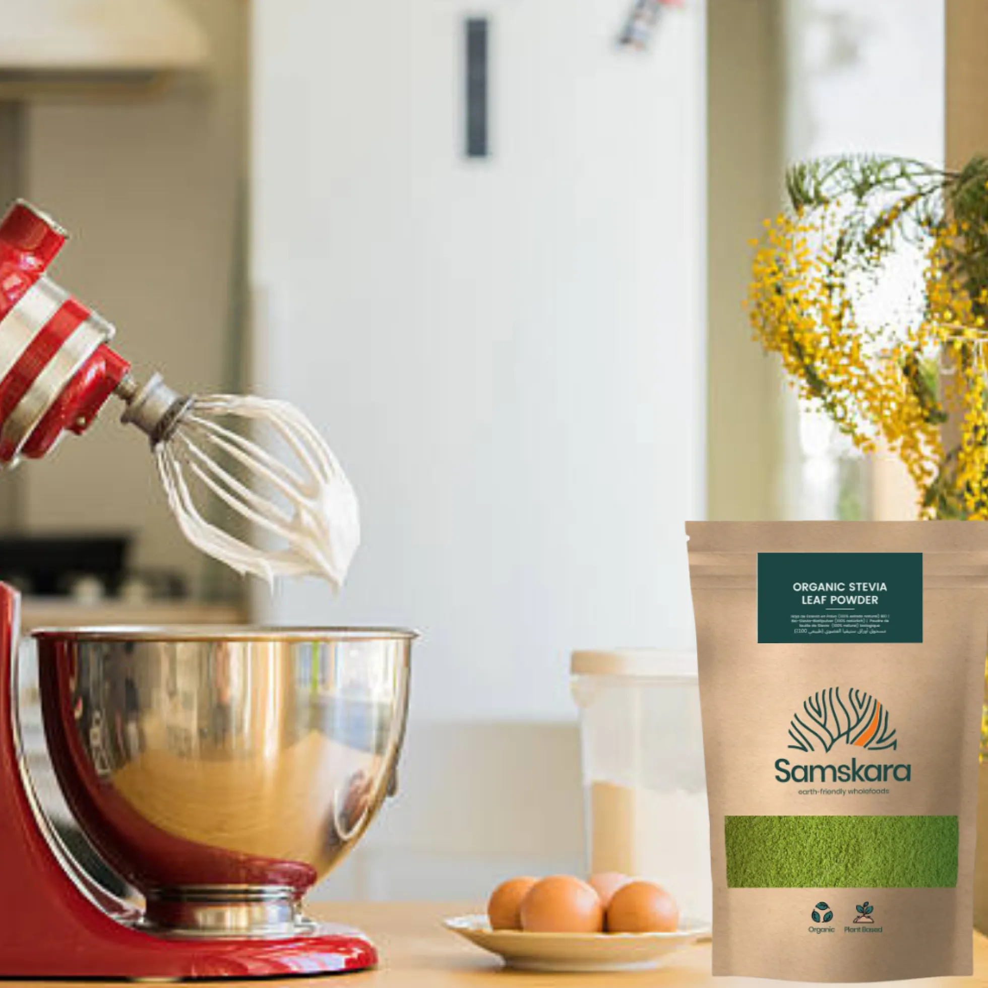 Stevia En Polvo Bio - 100g | Endulzante Natural Ecológico Vegano, Alternativa Al Azúcar Refinado, Sin Gluten
