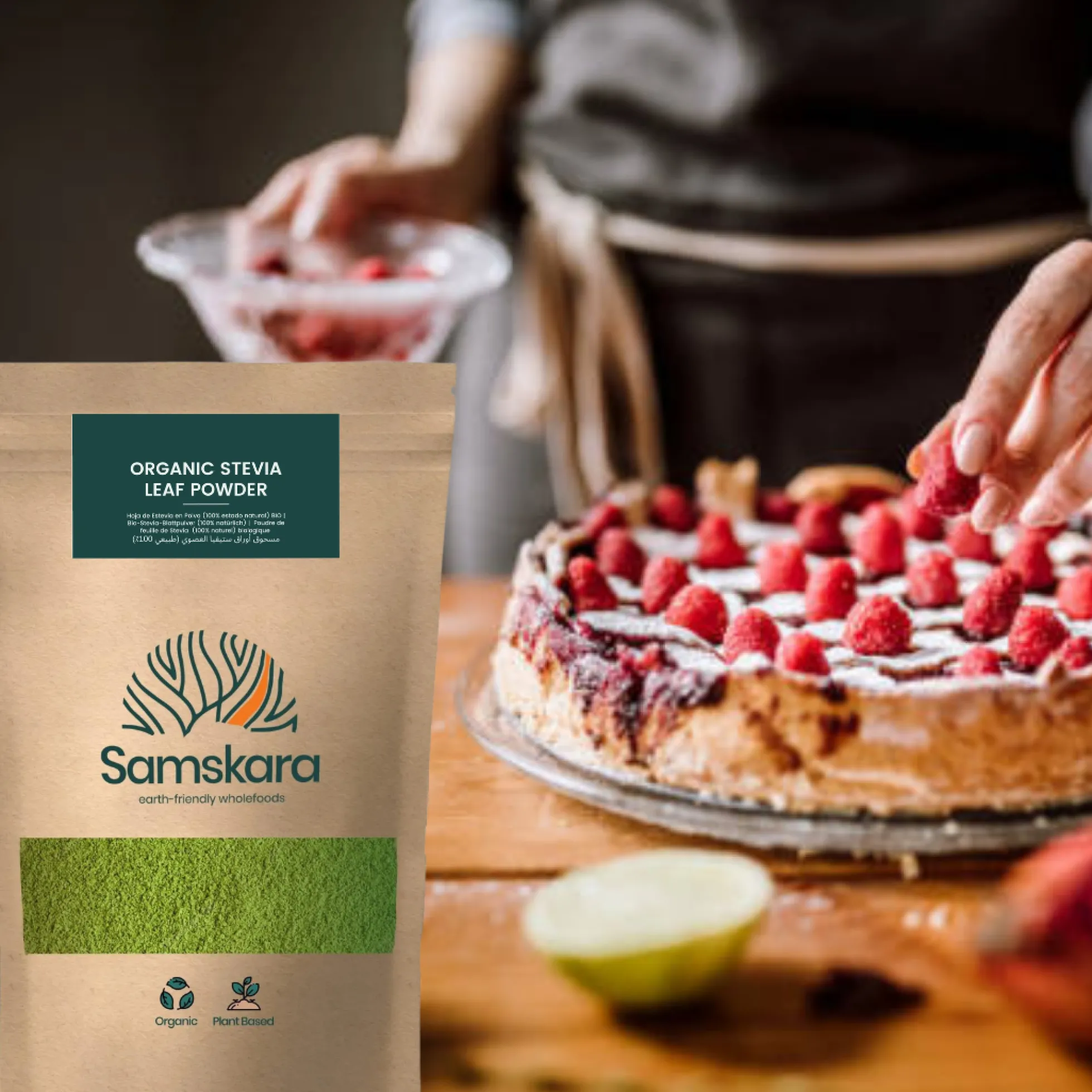 Stevia En Polvo Bio - 100g | Endulzante Natural Ecológico Vegano, Alternativa Al Azúcar Refinado, Sin Gluten