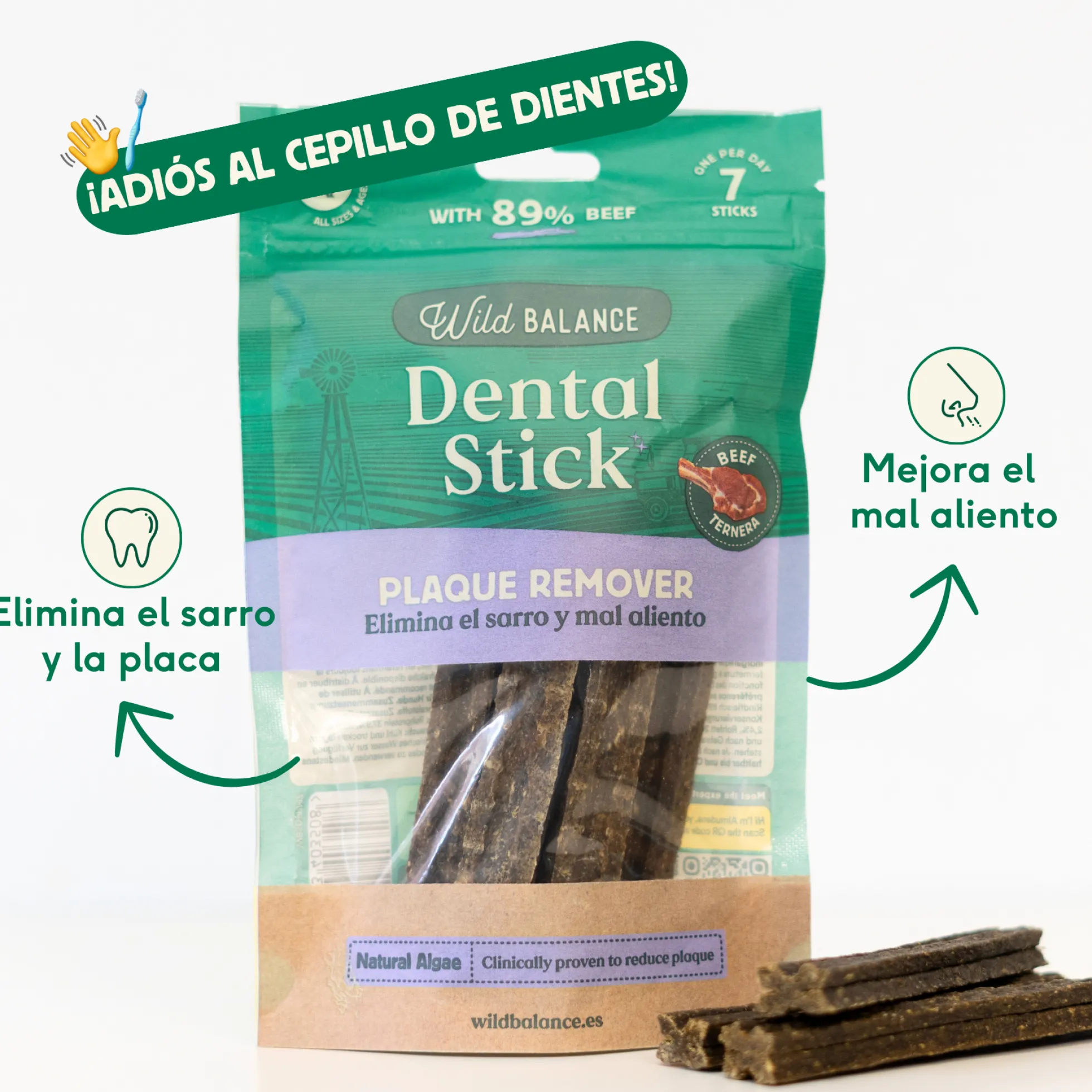 Stick dental Fuera Placa Wild Balance 7 ud.