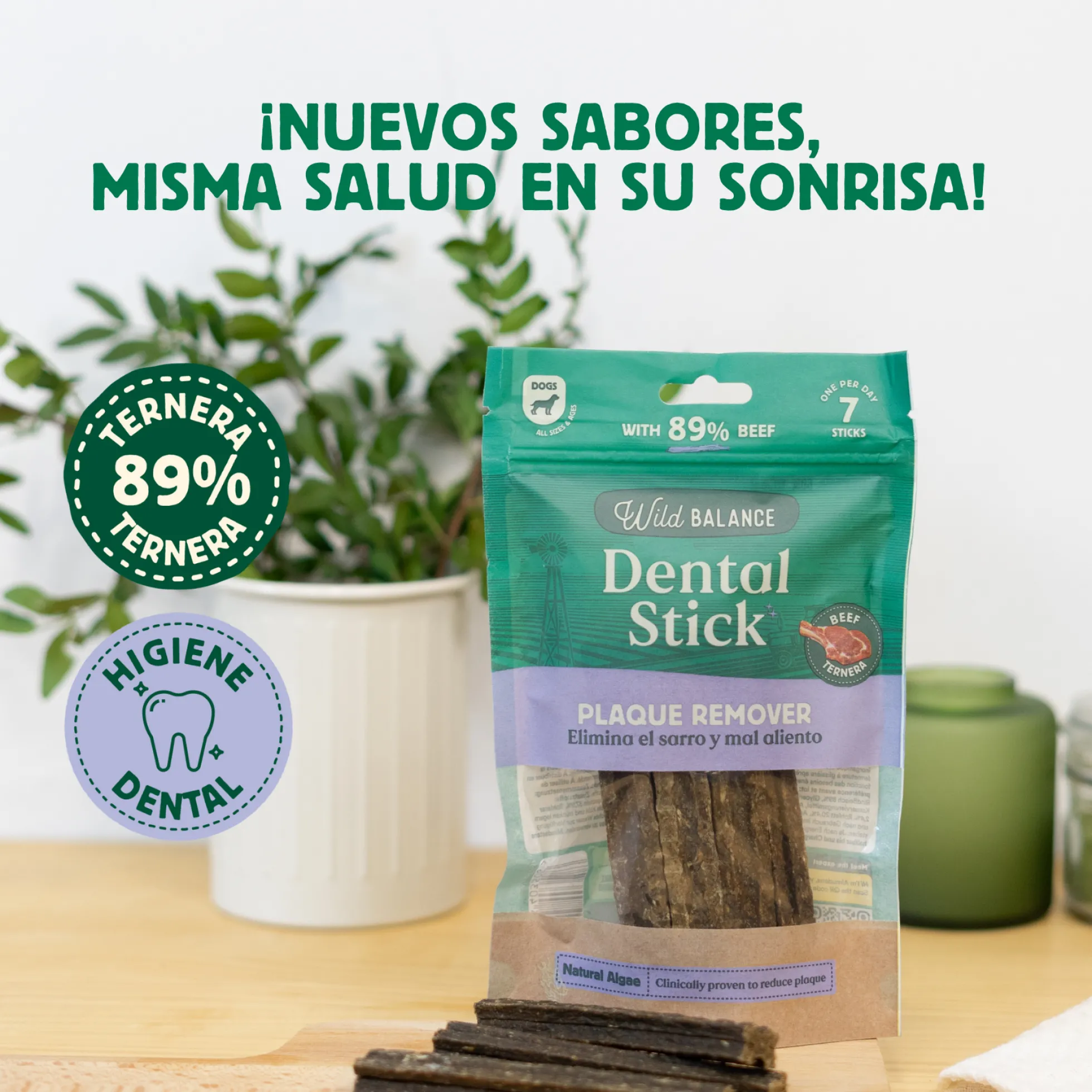 Stick dental Fuera Placa Wild Balance 7 ud.