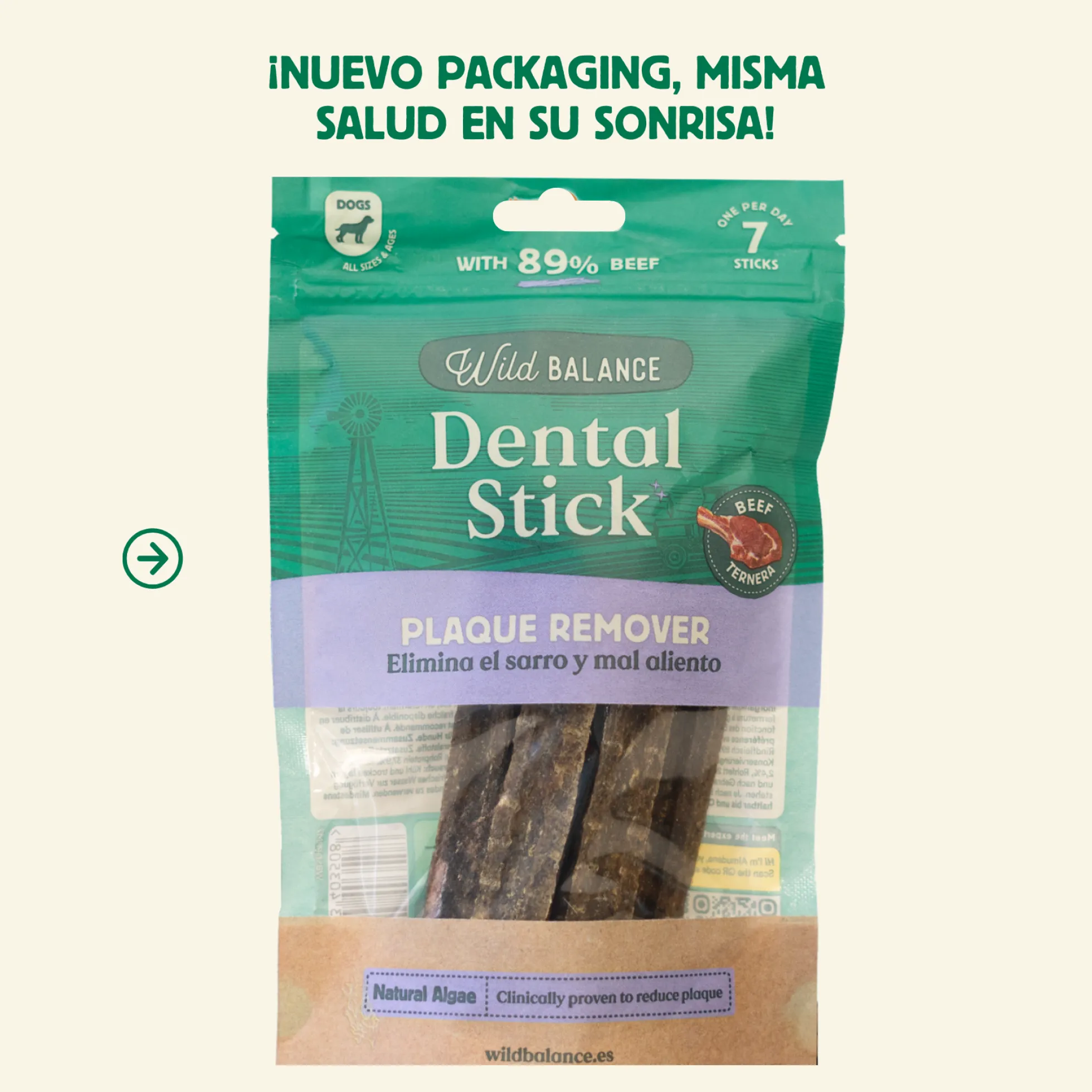 Stick dental Fuera Placa Wild Balance 7 ud.
