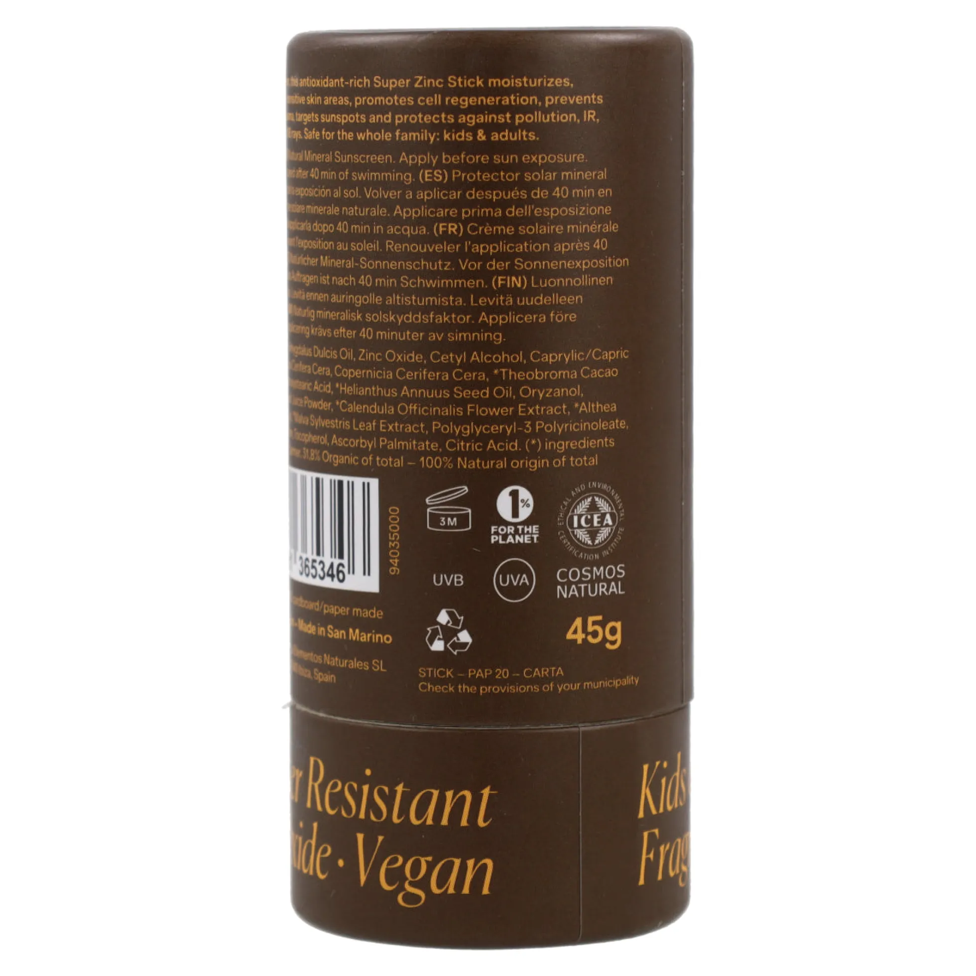 Stick Solar SPF30 Sol de Ibiza. BIO. Barra de 45 g