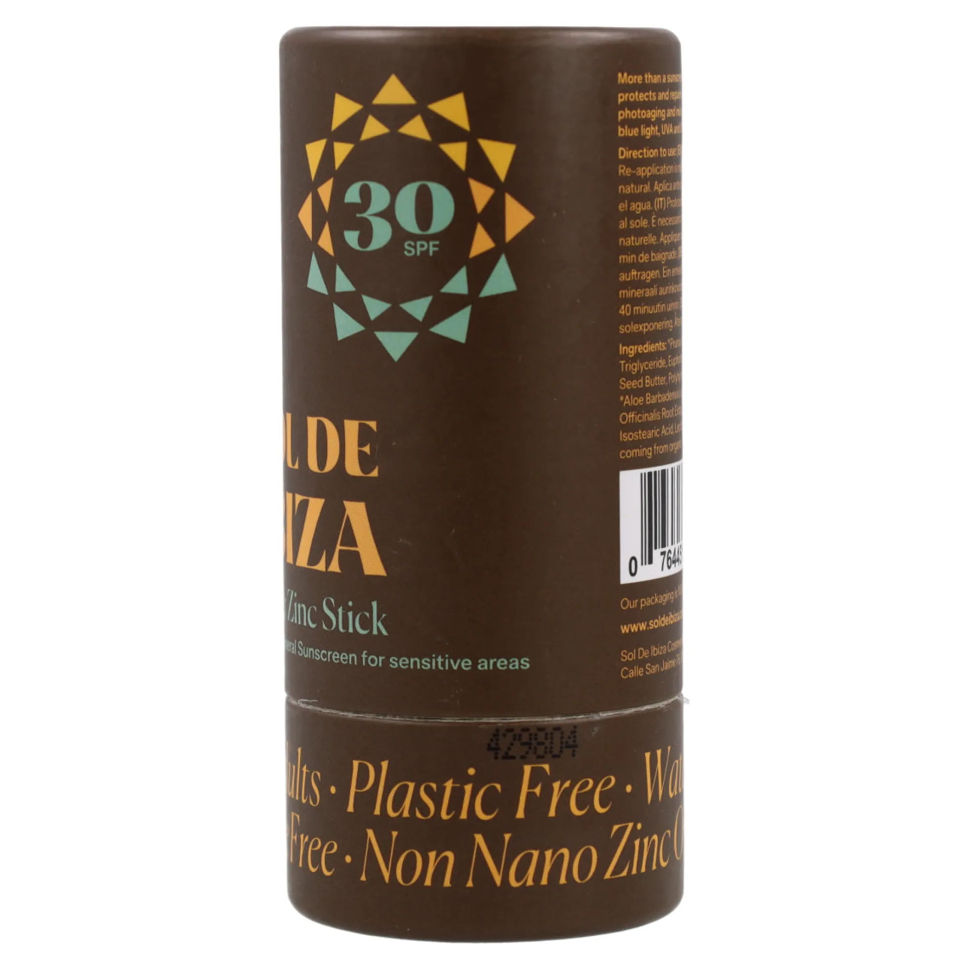 Stick Solar SPF30 Sol de Ibiza. BIO. Barra de 45 g