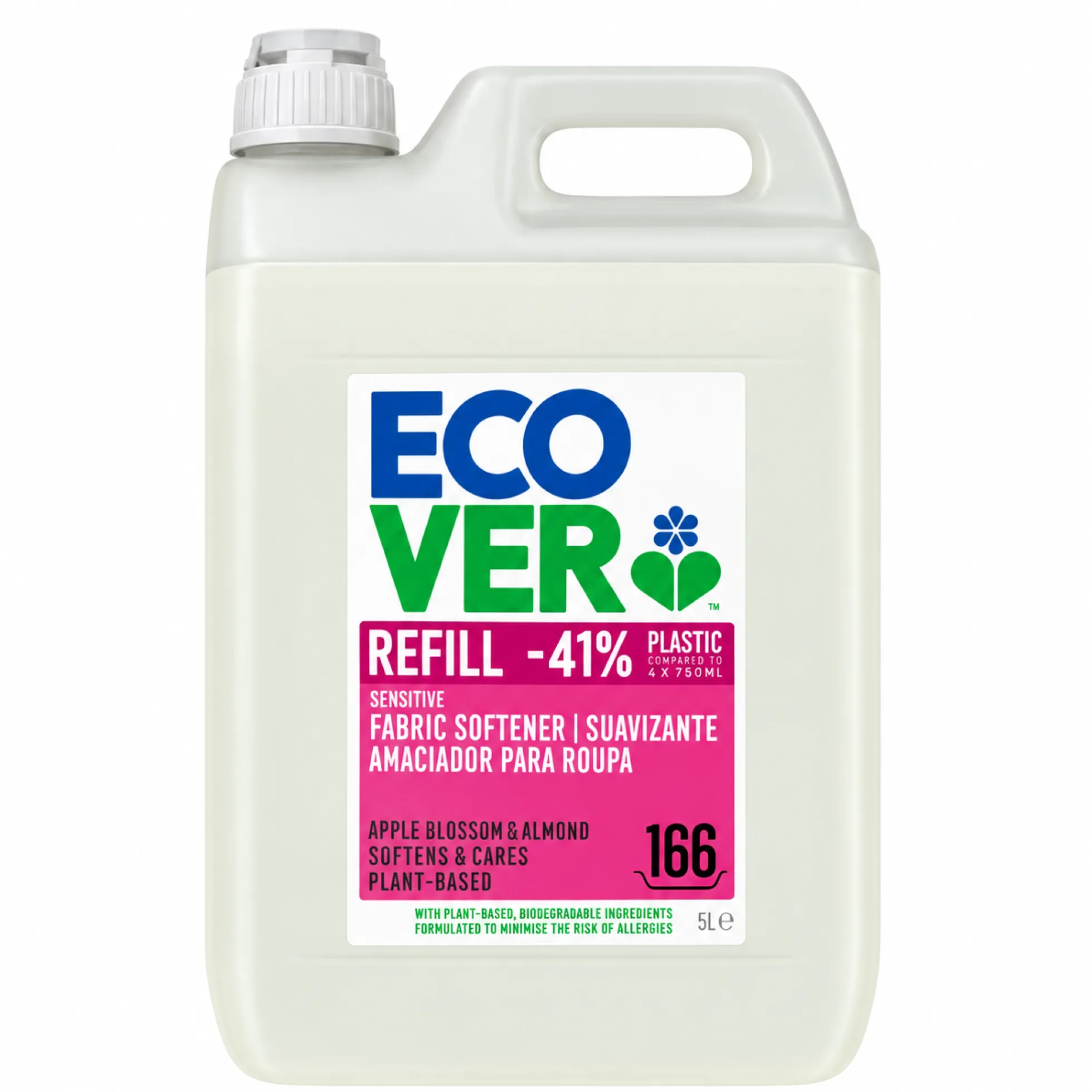 Suavizante Flor Manzana Almendra Ecover 5 L