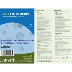 Sulfato De Cobre Cultivers 250 G