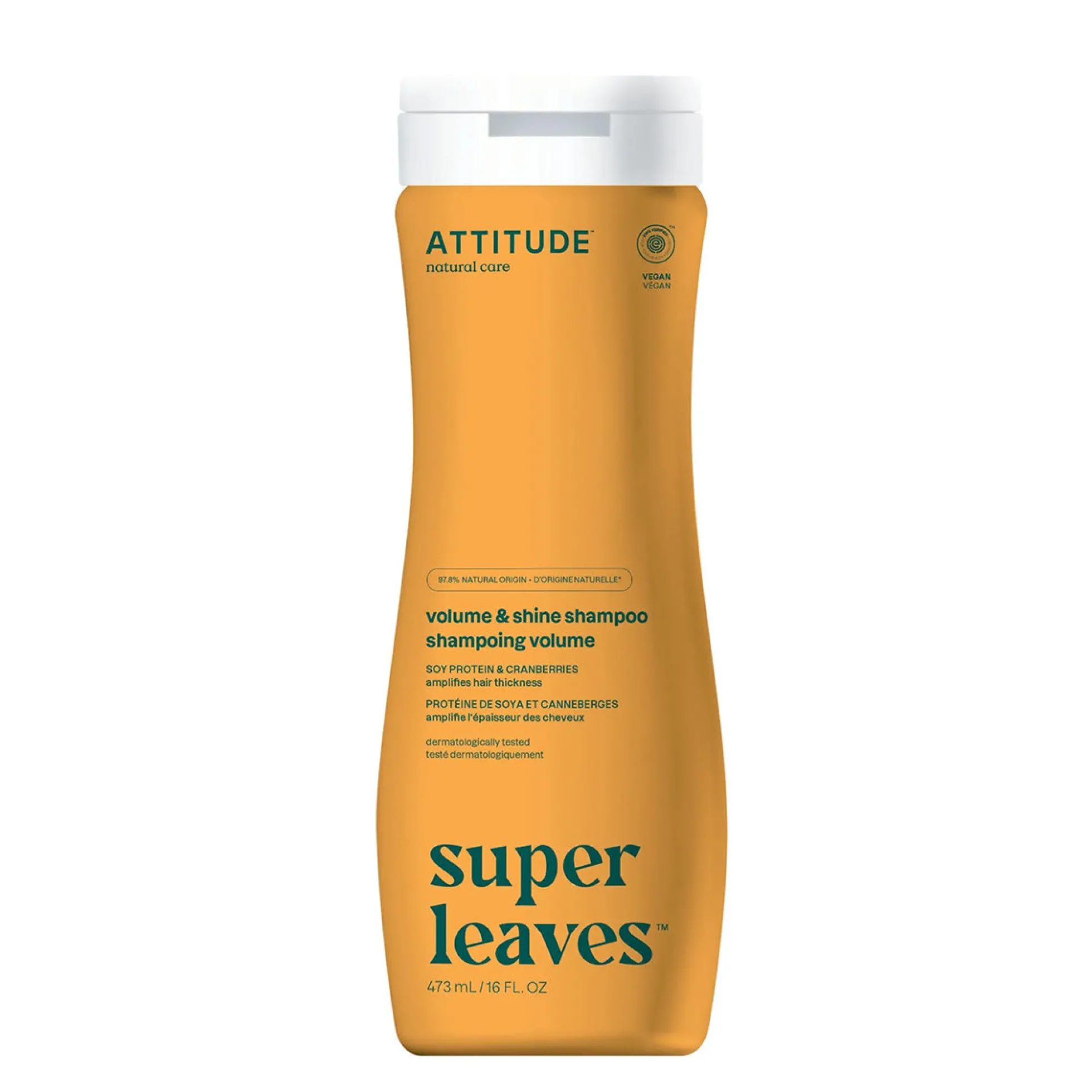 Super leaves Champú Volumen y Brillo Attitude 473 ml