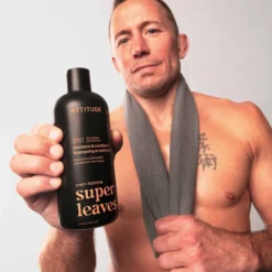 Super leaves Champú y acondicionador 2 en 1 - Pachulí y bourbon, Attitude, 415mL