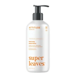 Super leaves Jabón de manos Flor de naranja y eucalipto, Attitude, 473 ml