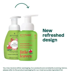 Super Leaves Kids Jabón de manos espumoso para niños Sandía y coco Attitude 295 ml