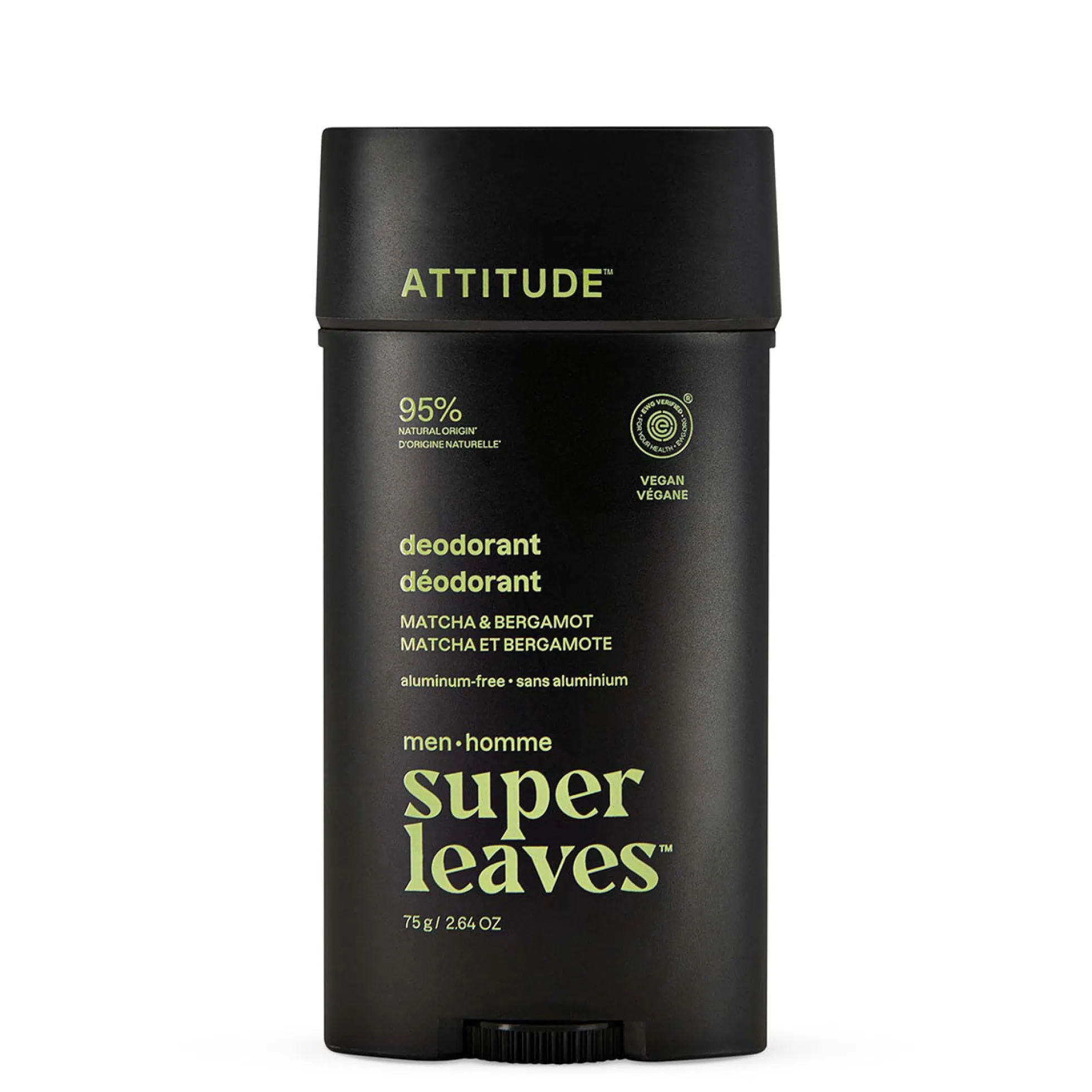 Super leaves men Desodorante Matcha & Bergamot 75 g