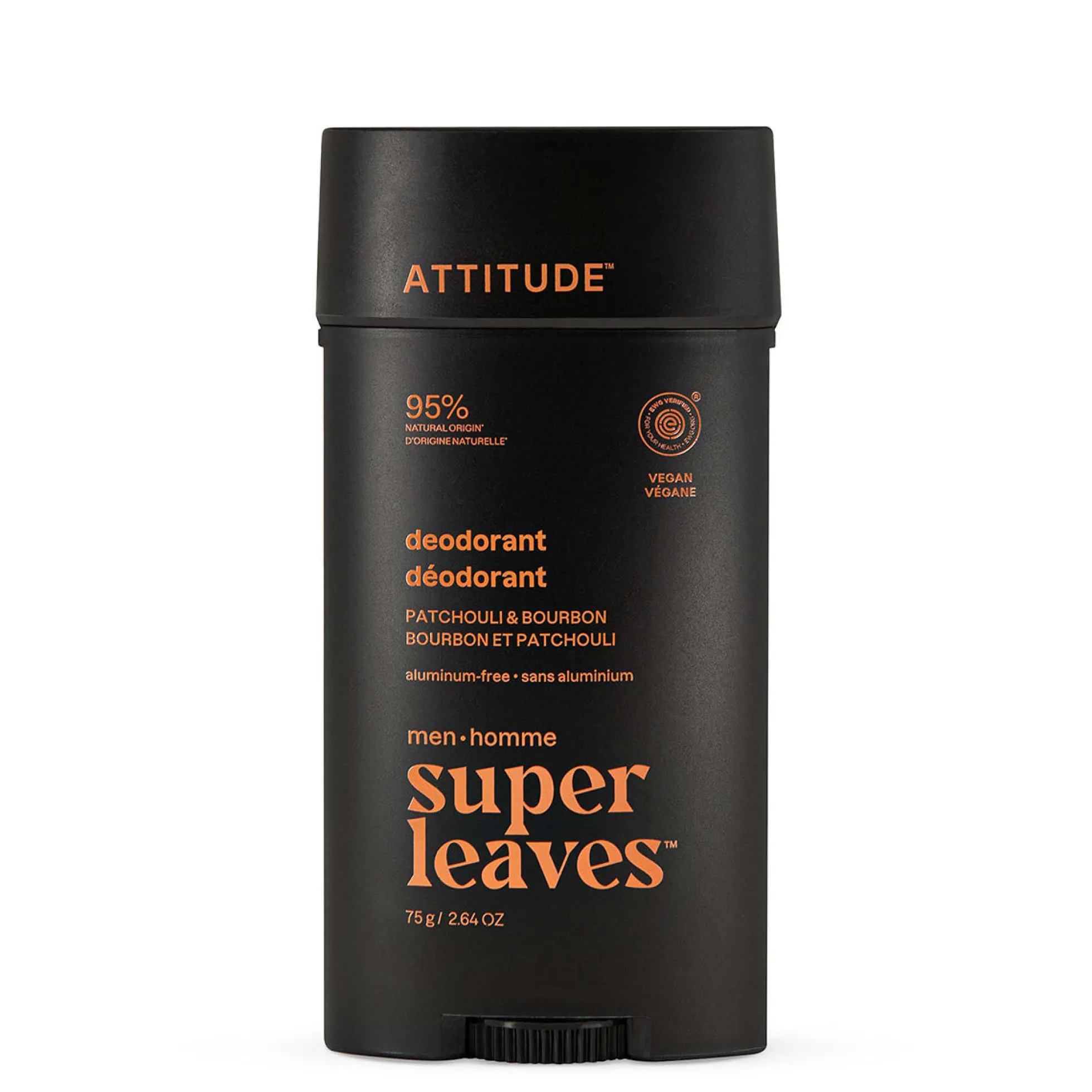 Super leaves men Desodorante Patchouli & Bourbon 75 g