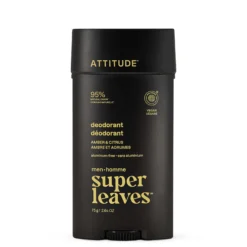Super leaves men desodorante Ámbar & Cítricos