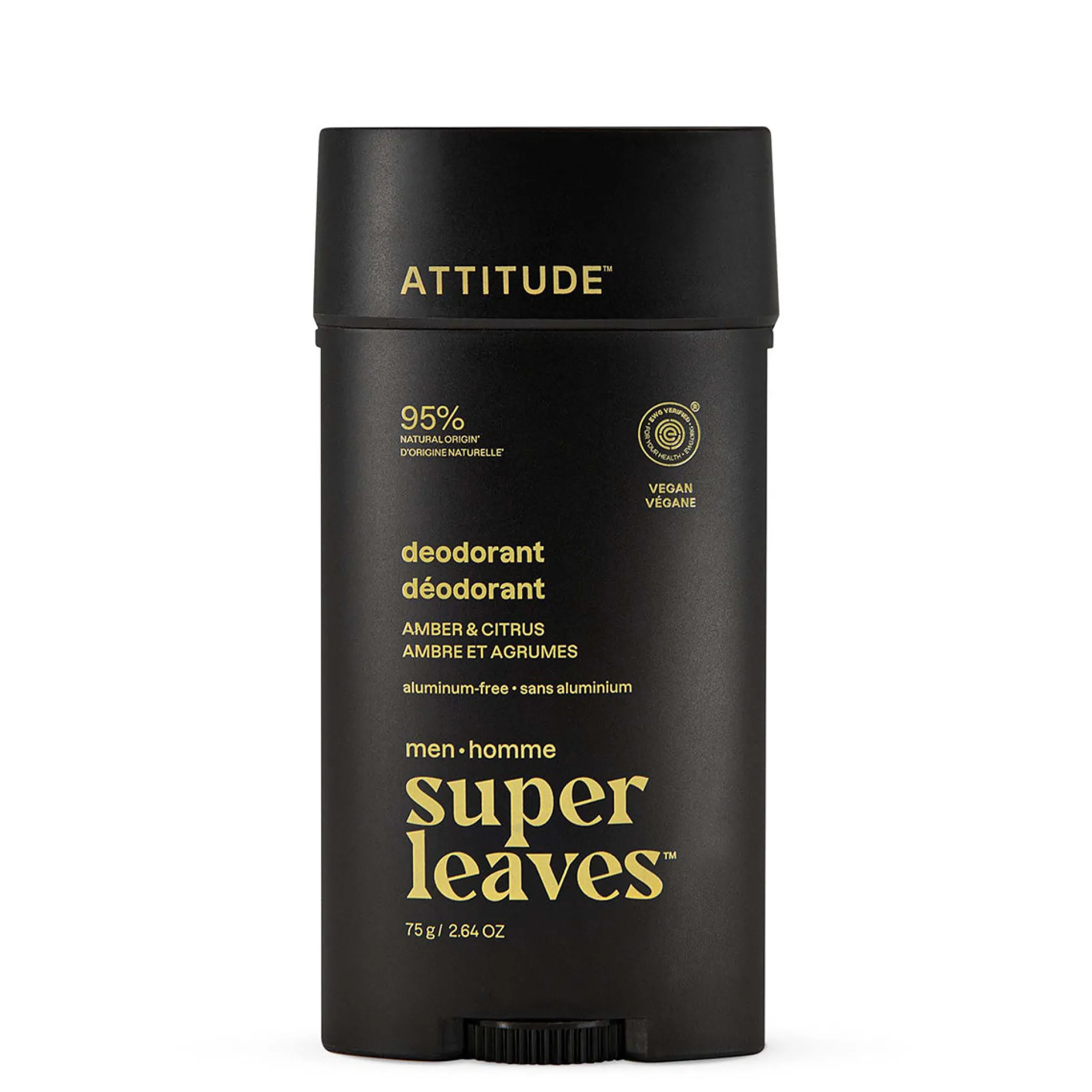 Super leaves men desodorante Ámbar & Cítricos