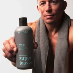 Super leaves men Gel de ducha - Eucalipto y salvia, Attitude, 415mL